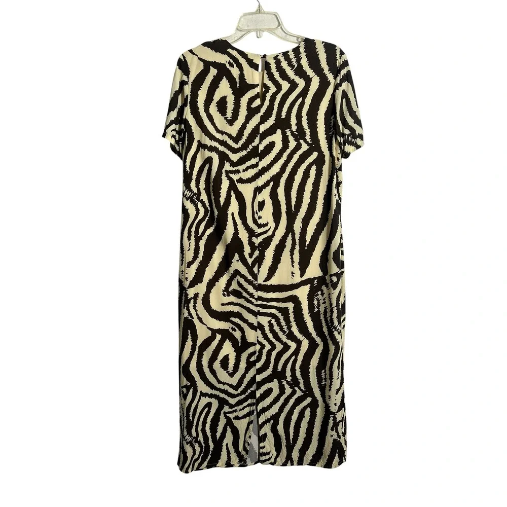 COREY LYNN CALTER‎ x ANTHROPOLOGIE Zebra Maxi Tee Midi Shirt Dress